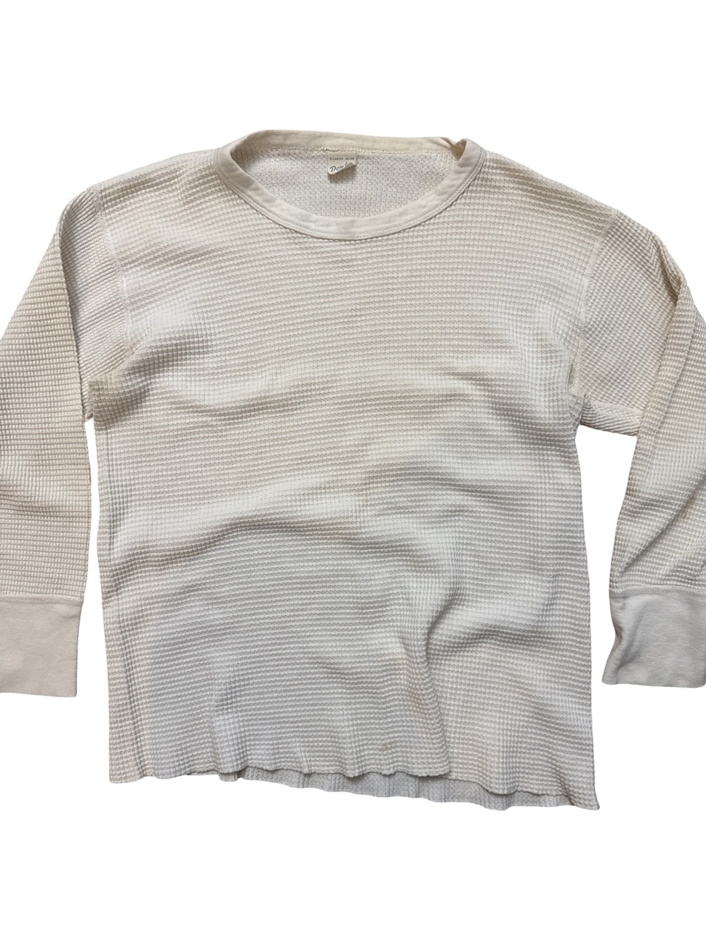 Vintage Derby Men’s/Unisex XL 46-48 Thermal White Waffle Long Sleeve Shirt Retro